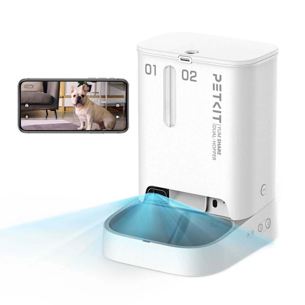 5L Wifi Enabled Automatic Cat Feeder with Camera N9610