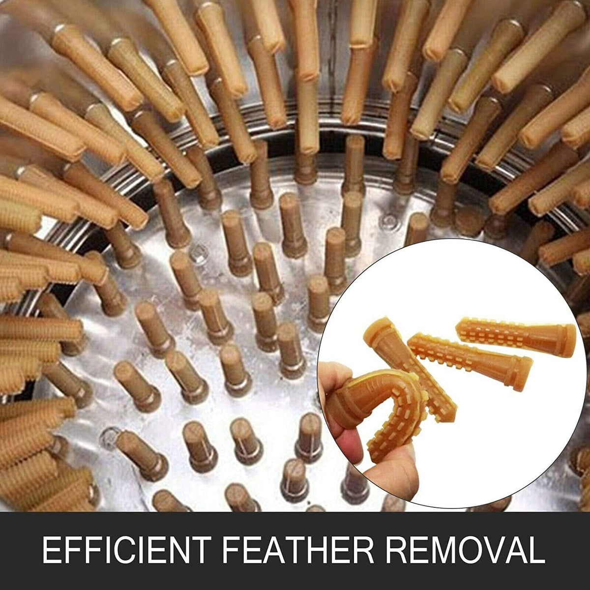 Stainless Steel Chicken Plucker 1500w 275r/min 20 Inch M504
