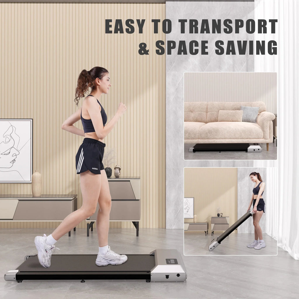 2.5Hp Ultra-Quiet Walking Pad Treadmill with Remote Control W665075