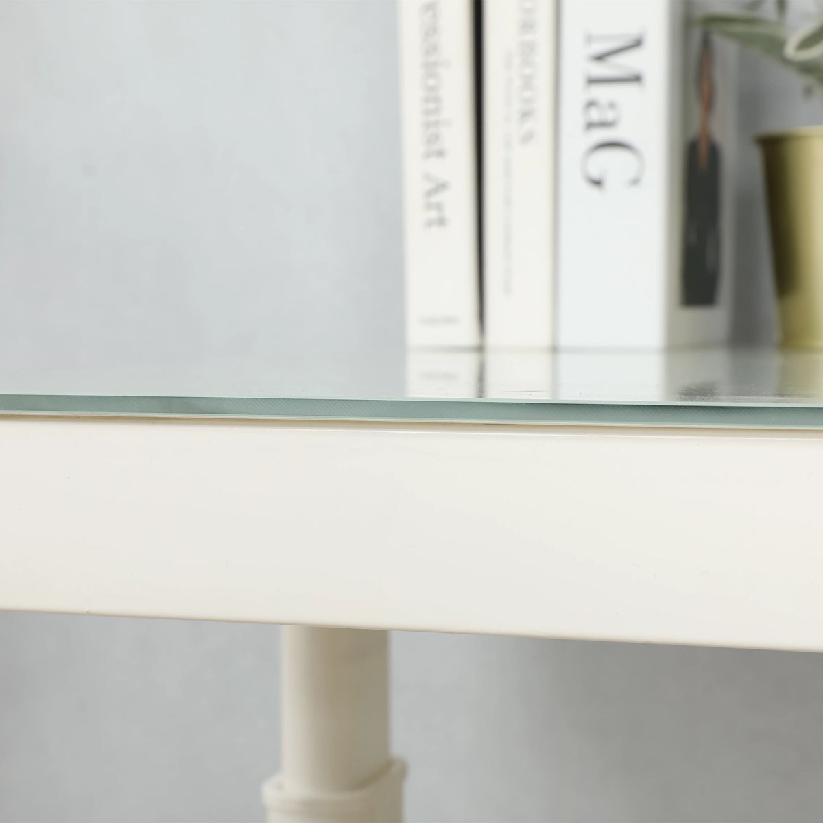 Tempered Glass Adjustable Height Standing Desk 48 x 24 Inches R711564